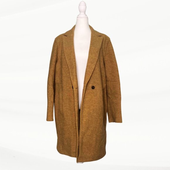 J Crew Italian Boiled Wool Toapcoat, Size 14 - Picture 3 of 13